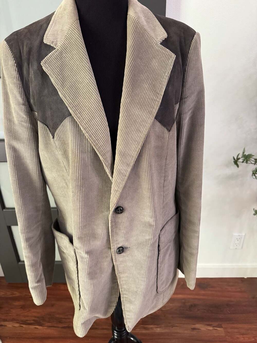 Vintage Brad Whitney California The Colorado Corduroy Western Blazer Size 42